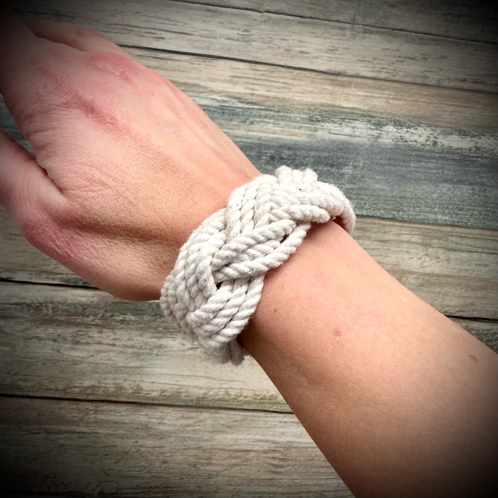 Handmade Nantucket Braided Rope Nautical Bracelet